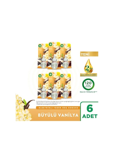 Elektrikli Oda Kokusu Yedek Şişe Büyülü Vanilya 6x19 Ml