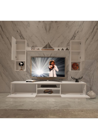 Decoraktiv Eko 5dab Mdf Dvd Tv Ünitesi Tv Sehpası Beyaz