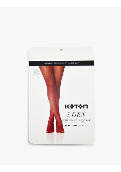 Koton Basic Külotlu Çorap Bordo 5wak80435aa Bordo