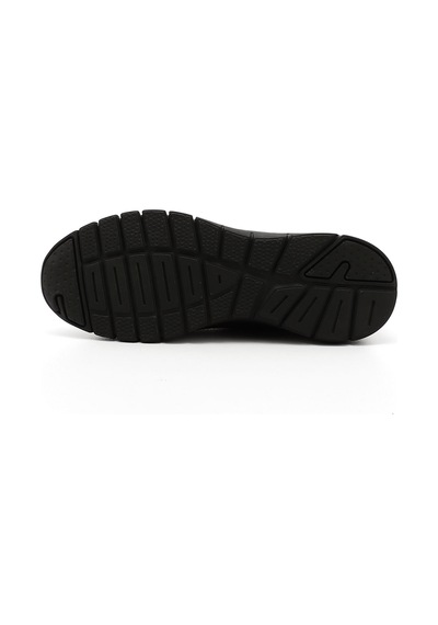 Gönderi(R) Gönderi R Siyah Lastik Bağcıklı Hakiki Deri Comfort Sneaker Siyah