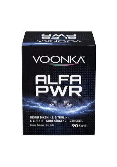 Voonka Alfa Pwr Demir Dikeni L-arjinin Kore Ginsengi 90 Kapsül