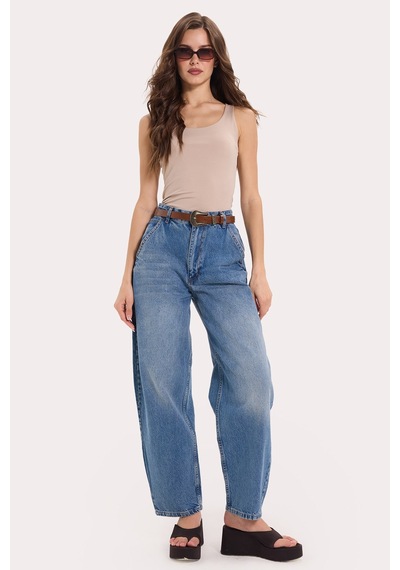 Tudors Kadın Standart Fit Normal Kesim Kolsuz Halter Yaka Bej Crop Atlet-50964