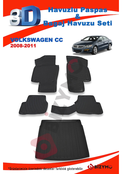 Volkswagen Passat Cc 2008-2011 Paspas Ve Bagaj Havuzu Seti
