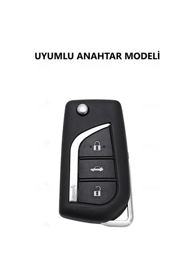 Toyota Corolla Auris Verso Avensis Hilux Elmas Kesim Tpu Anahtar Kılıfı Beyaz