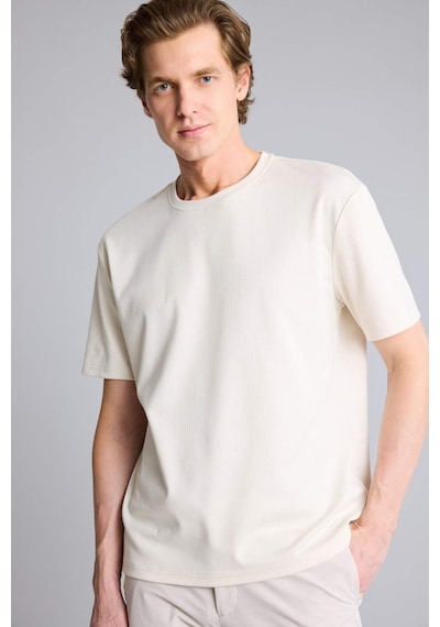Defacto Basic T-shirt G7707ax26smer103 Ekru-er103