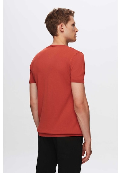 D's Damat Slim Fit Kiremit Rayon Triko T-shirt 2ef069421003m Kiremit
