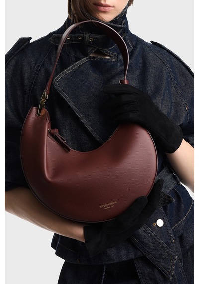 Emporio Armani Deri Çıkarılabilir Askılı Çanta Kadın Çanta Ew005754 Af29459 U6017 Bordo