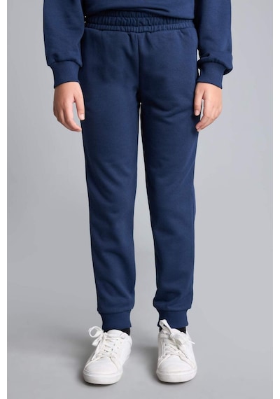 Defacto Kız Çocuk Standart Fit Basic Düz Beli Lastikli Jogger Eşofman Altı Y1226a625aunv241 Lacivert