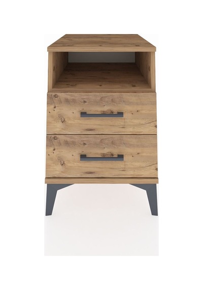 Kronos Komodin Tek Raflı Tek Çekmeceli 44x59x64 Çam-çam Atlas Çam