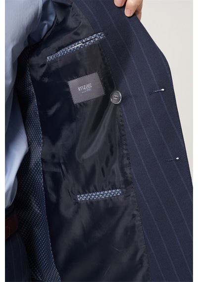 İmza Lacivert-mavi Kırlangıç Yaka Çizgili Kruvaze 6 Drop Slim Fit Tam Astar Esnek Takım Elbise 1001260286 Lacivert - Mavi İmza Lacivert-mavi Kırlangıç Yaka Çizgili Kruvaze 6 Drop Slim Fit Tam Astar Esnek Takım Elbise 1001260286 Lacivert - Mavi