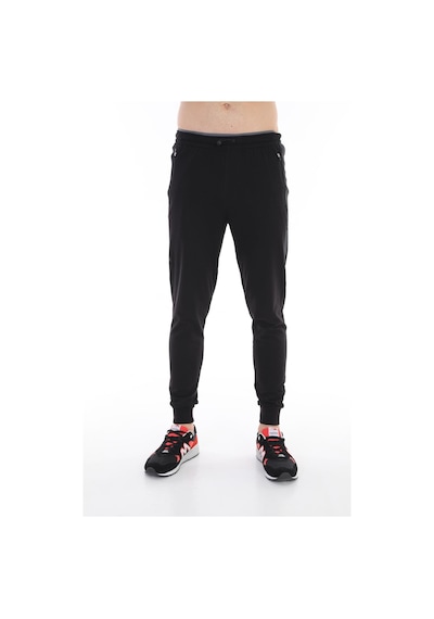 Maraton Sportswear Regular Erkek Ribana Paça Basic Siyah Eşofman Altı 21014-siyah Siyah
