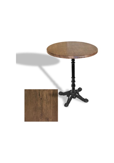 Çipa 1004 Döküm Ayak Yuvarlak Masa Çap 60cm - Werzalit, Wermodin Ve Allzalit Tabla - Rustic Dark Çok Renkli Çipa 1004 Döküm Ayak Yuvarlak Masa Çap 60cm - Werzalit, Wermodin Ve Allzalit Tabla - Rustic Dark Çok Renkli