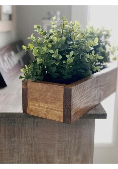 Bfdshop Ahşap Saksı Sukulent Kaktüs - Organizer Çok Amaçlı Kutu