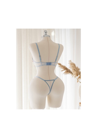 Capella By P Flora Çiçekli Mavi Desteksiz Bralet Takım Mavi - 909099802 Mavi