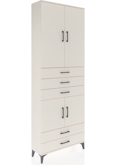 Arges Dolap 4 Raflı 5 Çekmeceli 4 Kapaklı 88x30x243 Aytaşı-ay... Aytaşı
