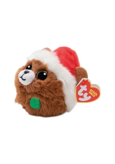 Ty Beanie Balls Peluş Yılbaşı Ayısı Pudding 7 Cm Kahverengi