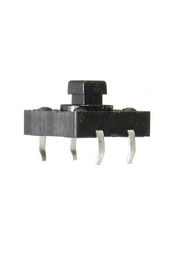 12X12X7.3Mm 4 Pinli Siyah Push Buton - Tact Switch