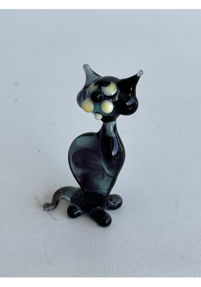 El Yapımı Murano Cam Kedi Biblo A48-03