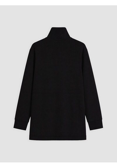 Lcw Modest Siyah Soft Touch Kadın Fermuarlı Sweatshirt