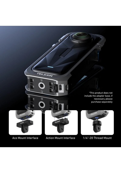 Telesin Insta360 X5 Uyumlu Utility Metal Çerçeve Utility Frame Metal Cage For Insta360 X5