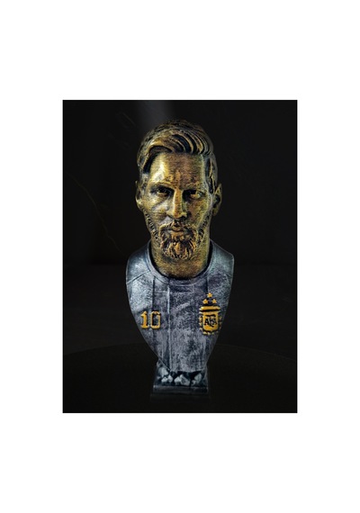 Eselya3d Messi Büst -barcelona Lionel Messi Figür - Messi Hediye Biblo -15cm