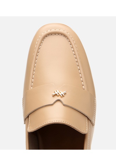 Hotiç Kadın Deri Bej Esnek Tabanlı Klasik Loafer