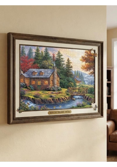 Tahta Köprü Ve Hayvanlar Alemi İkili Set - 1000 + 500 Parça İkili Puzzle Seti