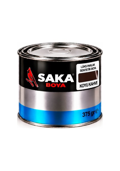 Saka Boya Lüks Parlak Sentetik Boya Koyu Kahve 375 Gr