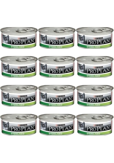 Purina Pro Plan Somonlu Ton Balıklı Kısırlaştırılmış Yetişkin Kedi Konservesi 12 x 85 G Purina Pro Plan Somonlu Ton Balıklı Kısırlaştırılmış Yetişkin Kedi Konservesi 12 x 85 G