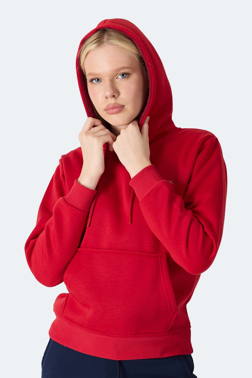 Slazenger Mısty I Kadın Kırmızı Sweatshirt Kırmızı