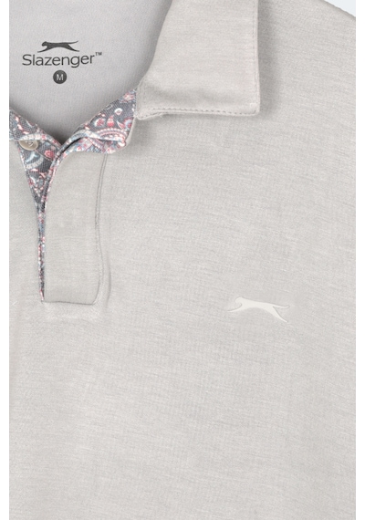 Slazenger Zodıacs Erkek Polo Yaka Gri Tişört