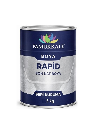 Pamukkale 1402 Rapid Endüstriyel Boya 60-70 Gloss 5 Kg Ral 7032 Çakıl Grisi
