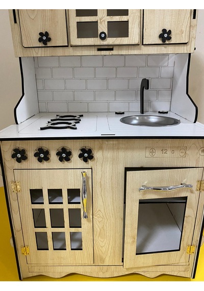 88X60 Ahşap Oyun Mutfak