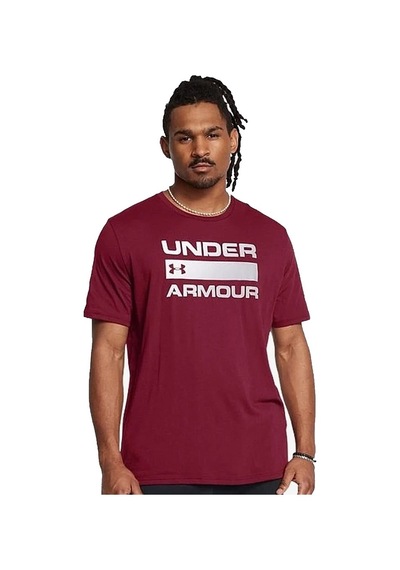 Under Armour Team Issue Wordmark Ss Erkek Tişört Bordo