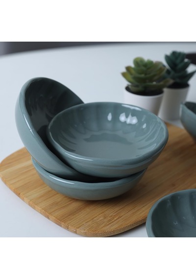 Granit Turkuaz Sirius Çerezlik/sosluk 12 Cm 6 Adet Q07