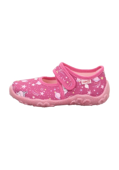 Superfit Bonny Kız Çocuk Ev Kreş Ayakkabısı Unicorn Desenli - Pembe 800283-5550