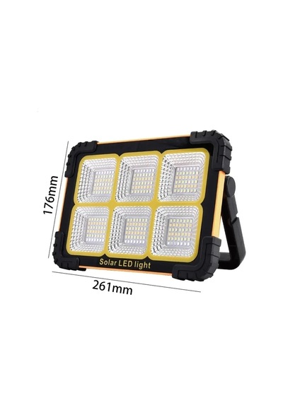 Thentech Solar Güçlü Fener Powerbank Olarak Kullanılabilir Güneş Enerjili Acil Durum Feneri Beyaz