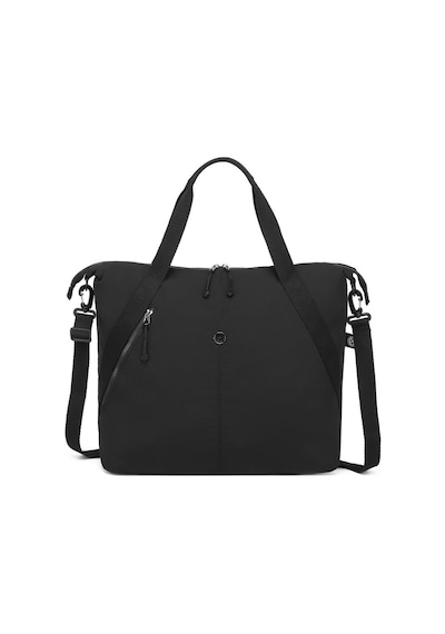 Smart Bags Mikro Poly Kumaş Büyük Boy Kadın Omuz Çantası 3335 Siyah