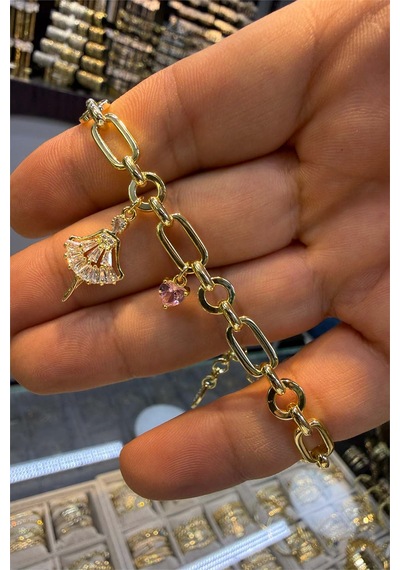 Balerin Bileklik Gold Renk Altın