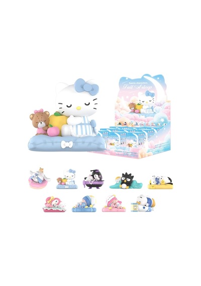 Pop Mart Sanrio Karakterleri Uykuya Daldı Serisi, 9pc Rastgele Figürler Ve Koleksiyonluk Aksiyon Figürleri Biblo