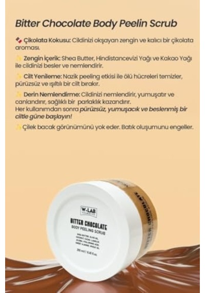 Bitter Chocolate Body Scrub 250 Ml