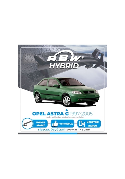 Rbw Hybrid Opel Astra G 1997 - 2005 Ön Silecek Takımı - Hibrit