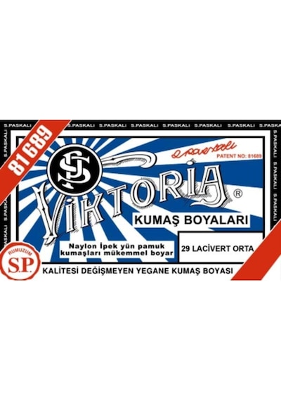 Viktoria Boya Viktoria Toz Kumaş Boyası 10 13 Gr 29 Lacivert Orta