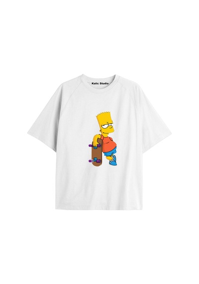 Kalic Studio Y2k Vintage Simpson Baskılı Beyaz T-shirt Kod 278 Beyaz-278 Kalic Studio Y2k Vintage Simpson Baskılı Beyaz T-shirt Kod 278 Beyaz-278