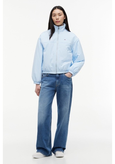 Tommy Hilfiger Tjw Kadın Dolgulu Dik Yaka Mavi Ceket-16393