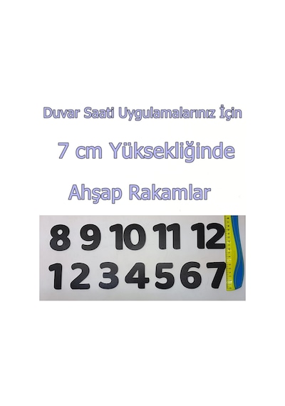 Duvar Saati Ahşap Rakamları Ahşap Saat Rakamı Saat Mekanizması (375214247) Ahşap