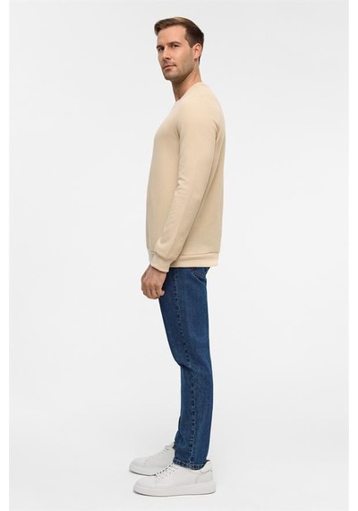 Süvari Bej Regular Bisiklet Yaka Sweatshirt Tr2013700460-bj3 Bej