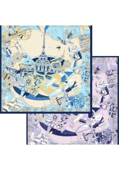 Deserto Fashion 2026 Avantgarde Serisi Çift Taraflı %100 İpek Twill Eşarp 90x90 siyah 19913080