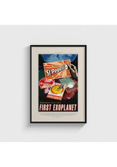 Nasa Greetings From Your First Exoplanet Tablo Çerçeveli Poster Duvar Dekorasyonu Siyah Çerçeveli Tablo Siyah Çerçeveli Tablo Dn11d124sıyah