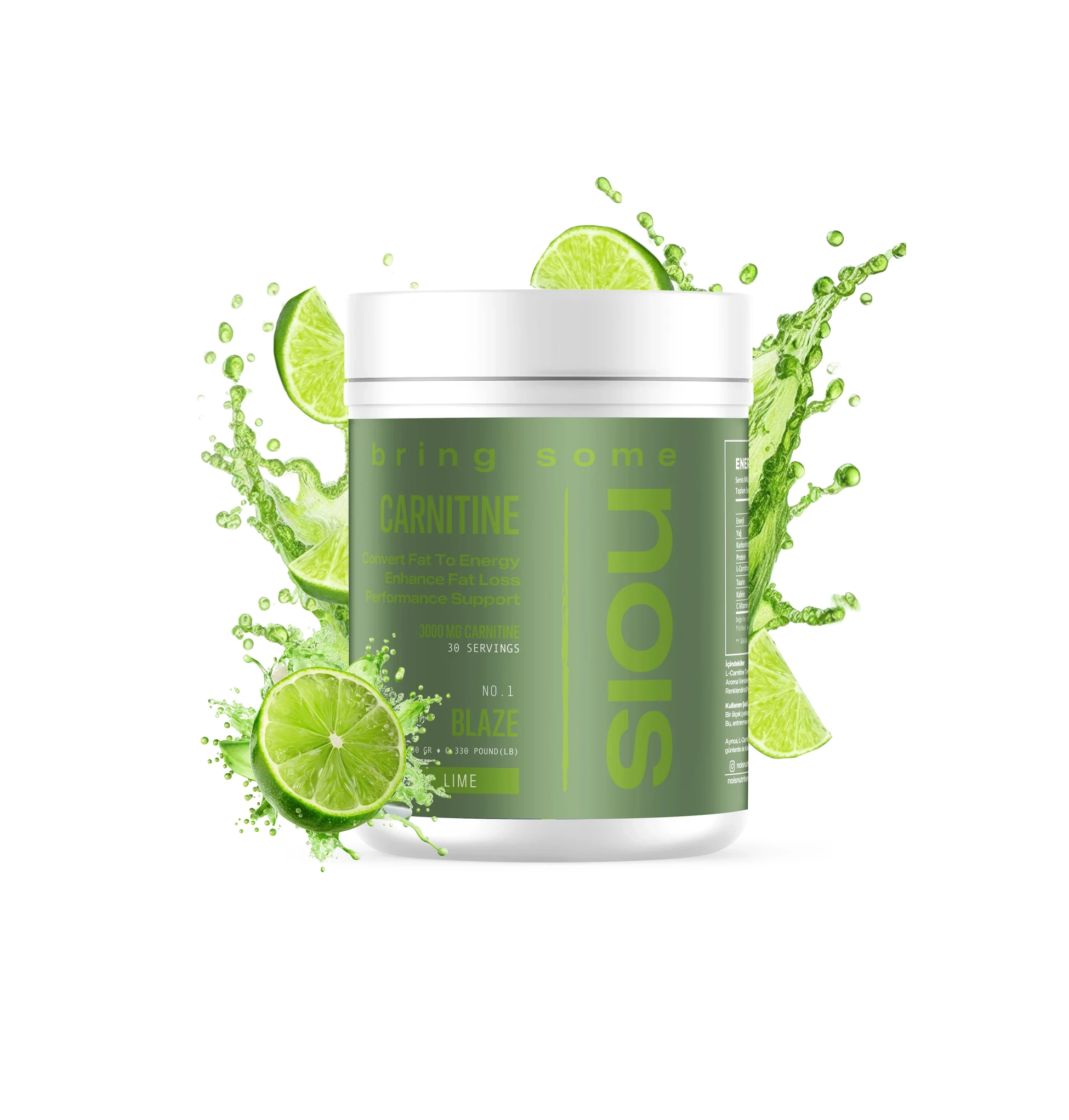 Bring Some Carnitine Lime Aromalı 30 Servis L-carnitine Toz